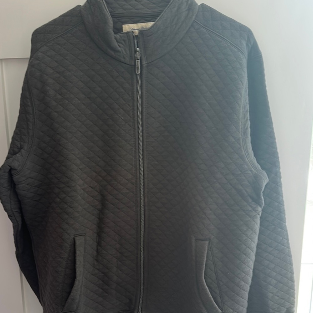 Tommy Bahama Green Zip Up Sweater